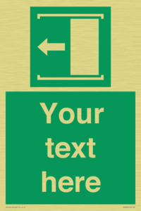 Custom Slide to Open Sign